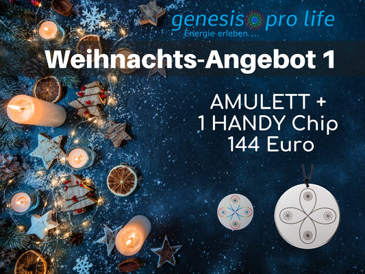 Weihnachtsangebot 1 - AMULETT + HANDY Chip - Mein Shop genesis pro life
